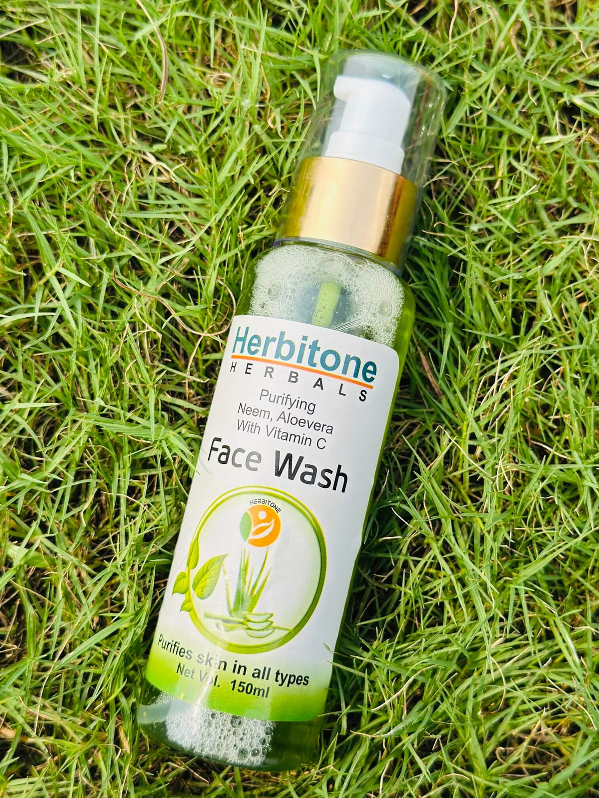 Neem Aloe Vera Face Wash for Clear & Fresh Skin in Pakistan – Herbitone