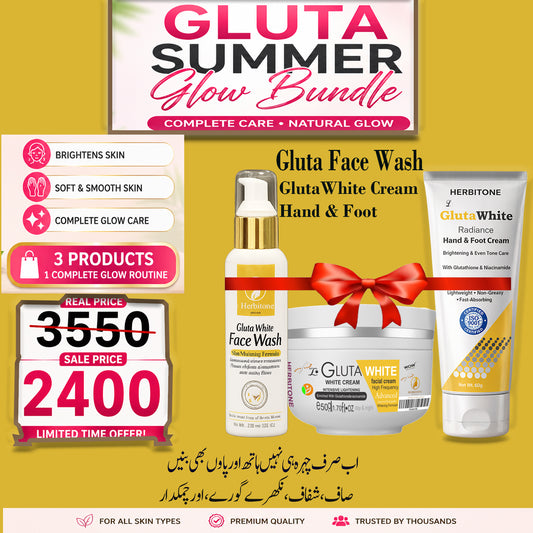 Complete Summer Care Set| Face Wash, White Cream & Hand Foot Cream