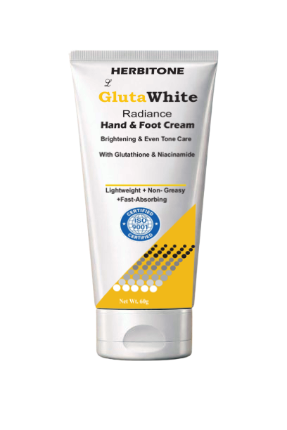 Herbitone GlutaWhite hand and foot cream 60g for smooth soft hydrated skin Pakistan