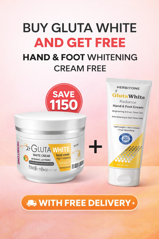 Gluta White Brightening Hand & Foot Bundle for Smooth Skin – Herbitone Pakistan