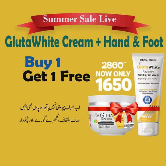 Gluta Summer Glow Sale Buy 1 Get One Free  Hand & Foot Bundle for Smooth Skin – Herbitone Pakistan