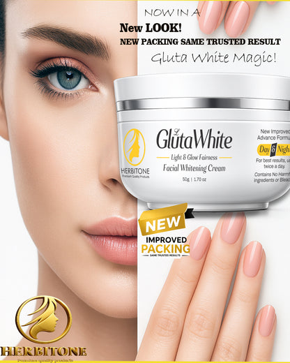 Herbitone Gluta White Cream – Skin Brightening & Glow Pakistan