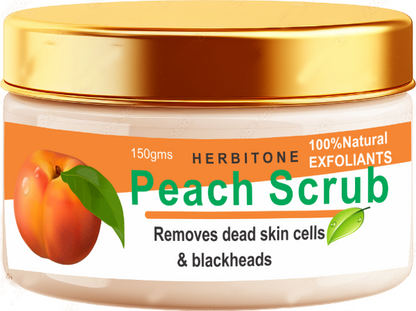 Peach Face Scrub in Pakistan | Herbitone Exfoliating Scrub 150g